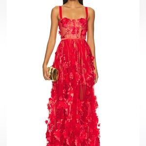 Bronx and Banco Anastasia Maxi Dress in Red
